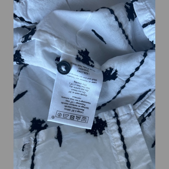 Sezane Cream and Black Ruffle Blouse - Picture 8 of 8